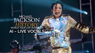 Michael Jackson  History Tour Live Munich 1997 AI  Live Vocals  Creatib [upl. by Maccarthy]