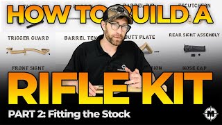 How to Build a Muzzleloader Rifle Kit Part 2 Fitting the Stock traditions muzzleloaders [upl. by Ardyaf]