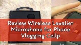 Review Wireless Lavalier Microphone for Phone Vlogging Cellphone Portable Noise Cancelling Mini Mic [upl. by Niarb]