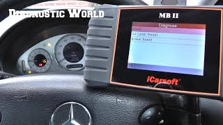 iCarsoft MB II Mercedes Service Overdue Warning Light Reset OBD2 Tool [upl. by Besse]