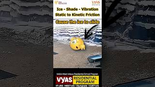 ice cleaning using vibration static vs kinetic friction physics science shorts yt viral [upl. by Novhaj]