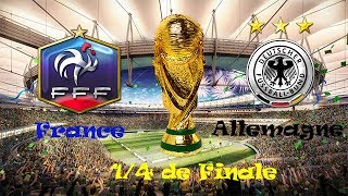 FIFA 14 PS4 Coupe du monde 2014  14 de final  FranceAllemagne  Prendre le bon quart [upl. by Cower38]