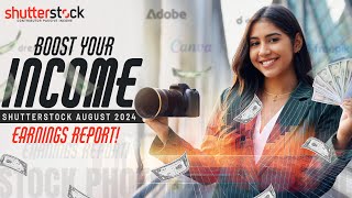 Shutterstock August 2024 Earnings Report  Boost Your Income with PSD Guide [upl. by Sullivan330]