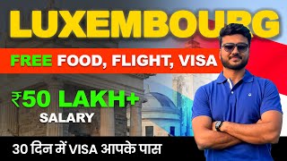 Totally FREE Luxembourg Country Work Visa  How To Apply online Luxembourg Visa 2024 [upl. by Levram]