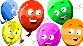 learn colors with balloons  the balloon song  original kids rhymes  colors song  kids tv [upl. by Schwab741]