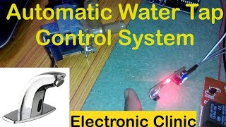 Arduino based Automatic Water tap using solenoid valve infrared sensor relay and transistor [upl. by Natam]