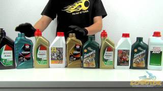 Produktvideo Motoröl 2Takt 4Takt Castrol Shell Eurol Malossi  scooterprosportscom [upl. by Yuzik]