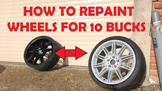 How to REPAINT wheels DIY [upl. by Zerline]