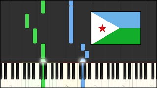 Djibouti National Anthem Piano Tutorial [upl. by Bernstein]