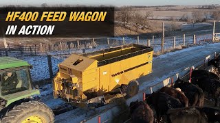 See the Vermeer HF400 feed wagon in action [upl. by Nnorahs]