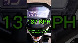 HONDA CLICK 160 2023 COMPANY STOCK CENTER STAND TOP SPEED [upl. by Mortensen726]