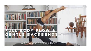 FULL BODY FLOW GENTLE BACK BENDS  45 MIN with ABSMO 2020 [upl. by Audras622]