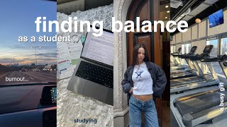 finding balance as a student🎧 london vlog productivity studying amp burnout [upl. by Sherye213]