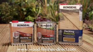 Ronseal Decking Products  How to Choose the Right Ronseal Product for your Decking [upl. by Nashbar]