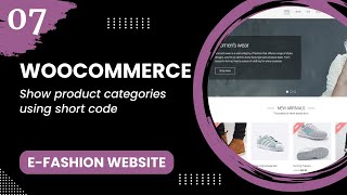 WooCommerce 7  Show product categories using short code [upl. by Ramirolg]