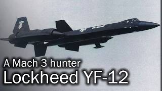 Lockheed YF12  Blackbird with missiles [upl. by Ynohtnakram]