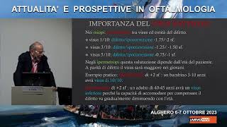 Importanza dell’esame refrattivo per loculista aspetti pratici e medicolegali Adolfo Carta [upl. by Anitsenre361]