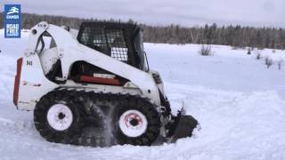 Camso Rubber OTT overthetire tracks for skid steers perform during winter [upl. by Yniar]