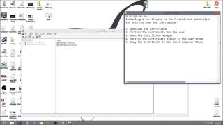Install a Certificate to the Trusted Root Authorities [upl. by Nerreg604]