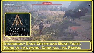 Assassins Creed Odyssey  Easy Erymanthian Boar Fight [upl. by Billmyre]