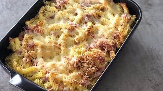 Gratin de Pâte Jambon Gruyère [upl. by Emylee]