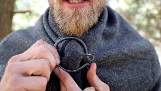 Blacksmithing  Blanket Pin  Penannular Brooch [upl. by Dazhahs831]