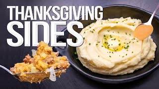 THE BEST MASHED POTATOES GRAVY amp STUFFING THANKSGIVING TRIFECTA  SAM THE COOKING GUY [upl. by Omarr]