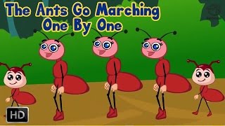 The Ants Go Marching One By One Nursery Rhyme With Lyrics [upl. by Fairman828]