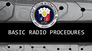 KAAKIBAT CIVICOM BASIC RADIO PROCEDURES [upl. by Hoo]