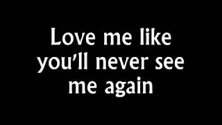 Alicia Keys Like Youll Never See Me Again Lyrics [upl. by Reginnej]