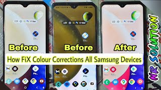 ALL Samsung Colour Setting Negative Color Setting FiX Colour Correction  UrduHindi [upl. by Dehsar362]