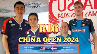 R16🇲🇾Tan Kian MengLai Pei Jing VS 🇩🇰Jesper ToftAmalie Magelund🔥 ChinaOpen2024 [upl. by Annawik268]