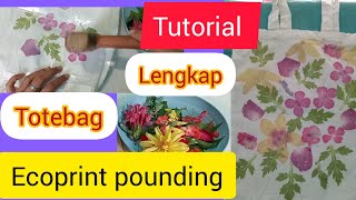 Tutorial lengkap totebag poundingtotebag polos jadi bagus bangetdiajari sampai bisa [upl. by Brocklin]