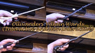 Ollivanders Villain Wands non interactive and interactive at USH [upl. by Beverlie405]