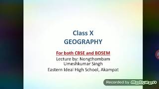 Class X Geography Unit1Part1 in Manipuri India resources and their development [upl. by Ancell]