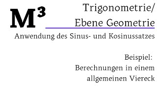 Trigonometrie Ebene Geometrie  Sinus und Kosinussatz [upl. by Notlrac412]