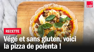 Pizza de polenta végé et sans gluten  Les recettes de FrançoisRégis Gaudry [upl. by Hahcim111]