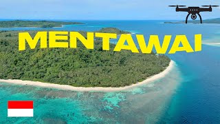 FLYING OVER North Sipora Mentawai Sumatra Indonesia 🇮🇩 DRONE  4K [upl. by Anerev]