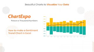 How to create Sentiment Trend Chart in Excel  Bar trend chart  Trend comparison chart  Bar Chart [upl. by Gunthar]