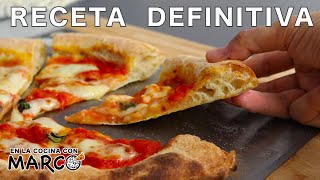 Como hacer PIZZA NAPOLITANA receta original para el HORNO de CASA 🍕 🇮🇹 [upl. by Latona458]