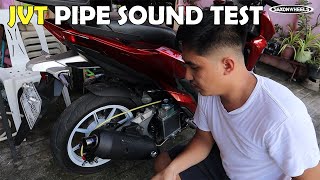 JVT PIPE FOR HONDA CLICK REVIEW SOUND TEST [upl. by Anomor609]