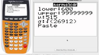 TI84 Tips Calculating NormalCDF [upl. by Kohn]