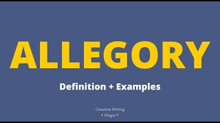 ALLEGORY  Definition  Examples 🐖 [upl. by Arluene481]