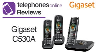 Gigaset C530A Digital Cordless Telephone Review By Telephones Online [upl. by Eiser]