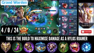 HYLOS BEST BUILD 2024 amp GAMEPLAY TUTORIAL  HOW TO MAXIMISE HYLOS DAMAGE OUTPUT AS A TANK ROAMER [upl. by Nitsrik]