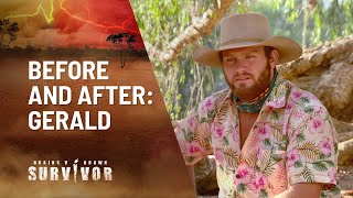 Before And After Survivor Gerald  Australian Survivor 2021  Channel 10 [upl. by Bryanty282]