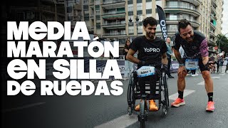 MEDIA MARATÓN DE VALENCIA EN SILLA DE RUEDAS  Valentí Sanjuan [upl. by Lanod962]