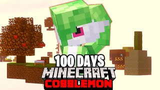 I Spent 100 DAYS in SKYBLOCK POKEMON Against My Rival Minecraft Cobblemon [upl. by Nerhe]