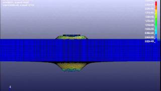 Finite element analysis deformable projectile penetration in armor plate LS DYNA [upl. by Riabuz]