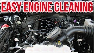 HOW TO CLEAN YOUR ENGINE  NO WATER NO SCRUBBING [upl. by Marchelle]